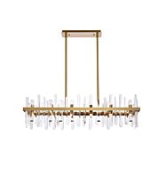 Serena 24-Light Chandelier in Satin Gold