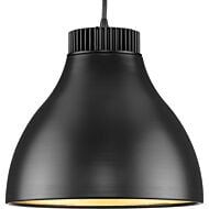 Radian LED 1-Light LED Pendant in Matte Black