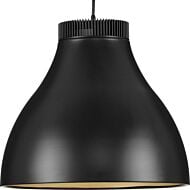 Radian LED 1-Light LED Pendant in Matte Black