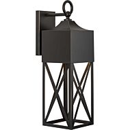 Birkdale 1-Light Outdoor Wall Lantern in Antique Bronze