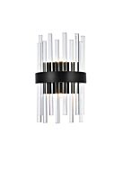 Dallas 2-Light Bathroom Vanity Light Sconce in Black