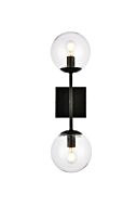 Neri 2-Light Wall Sconce in Black