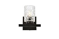 Cassie 1-Light Bathroom Vanity Light in Black