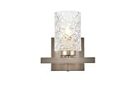 Cassie 1-Light Bathroom Vanity Light in Satin Nickel