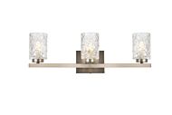 Cassie 3-Light Bathroom Vanity Light in Satin Nickel