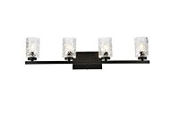 Cassie 4-Light Bathroom Vanity Light in Black