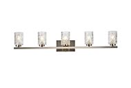 Cassie 5-Light Bathroom Vanity Light in Satin Nickel