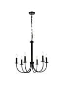 Brielle 6-Light Pendant in Black