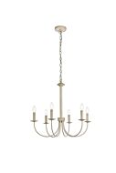 Brielle 6-Light Pendant in Weathered Dove