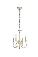 Flynx 4-Light Pendant in Weathered Dove