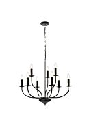 Westley 9-Light Pendant in Black