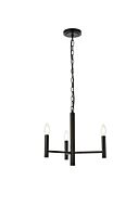 Carmella 3-Light Pendant in Black