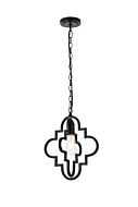 Sandara 1-Light Pendant in Black