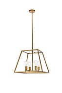 Declan 4-Light Pendant in Brass