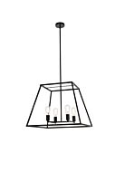 Declan 4-Light Pendant in Black