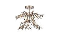 Priscilla 4-Light Flush Mount in Silver Leaf