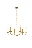 Cohen 6-Light Pendant in Brass