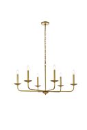 Cohen 6-Light Pendant in Brass