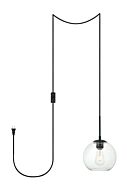 Baxter 1-Light Plug in Pendant in Black