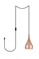 Nora 1-Light Plug in Pendant in Honey Gold