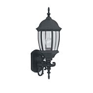 Tiverton 1-Light Wall Lantern in Black