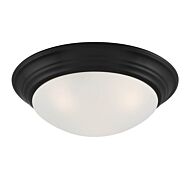 Tap 3-Light Flush Mount in Matte Black