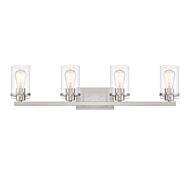 Jedrek 4-Light Bathroom Vanity Light in Brushed Nickel