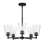 Ingo 5-Light Chandelier in Matte Black