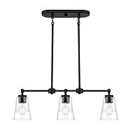 Ingo 3-Light Island Pendant in Matte Black