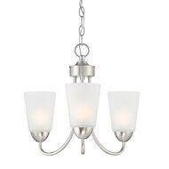 Malone 3-Light Chandelier in Brushed Nickel