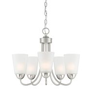 Malone 5-Light Chandelier in Brushed Nickel