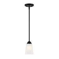 Malone 1-Light Pendant in Matte Black