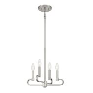 Summit 4-Light Chandelier Convertible in Brushed Nickel