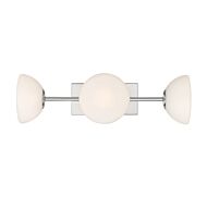 Zio 3-Light Bathroom Vanity Light in Polished Nickel