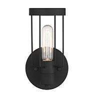 Tafo 1-Light Wall Sconce in Matte Black