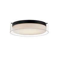 Duo 1-Light LED Flush Mount in Black