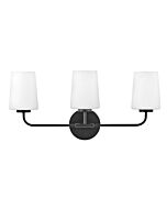 Kline 3-Light LED Bathroom Vanity Light in Black