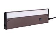 Undercabinet Light Bars 1-Light LED Under Cabinet Light Bar in Bronze