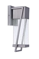 Bryce 1-Light LED Outdoor Lantern in Brushed Titanium