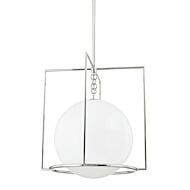 Frankie 1-Light Pendant in Polished Nickel