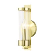 Castleton 1-Light Wall Sconce in Satin Brass