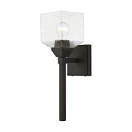 Aragon 1-Light Bathroom Vanity Sconce in Black