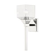 Aragon 1-Light Bathroom Vanity Sconce in Polished Chrome