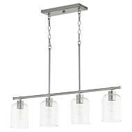 Four Light Linear Chandelier by Quorum