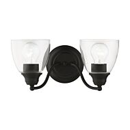 Montgomery 2-Light Bathroom Vanity Sconce in Black