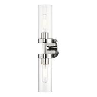 Ludlow 2-Light Bathroom Vanity Sconce in Polished Chrome