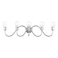 Lansdale 5-Light Bathroom Vanity Sconce in Polished Chrome