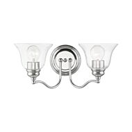 Moreland 2-Light Bathroom Vanity Sconce in Polished Chrome