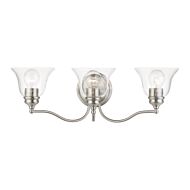 Moreland 3-Light Bathroom Vanity Sconce in Brushed Nickel