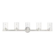 Munich 5-Light Bathroom Vanity Sconce in Brushed Nickel